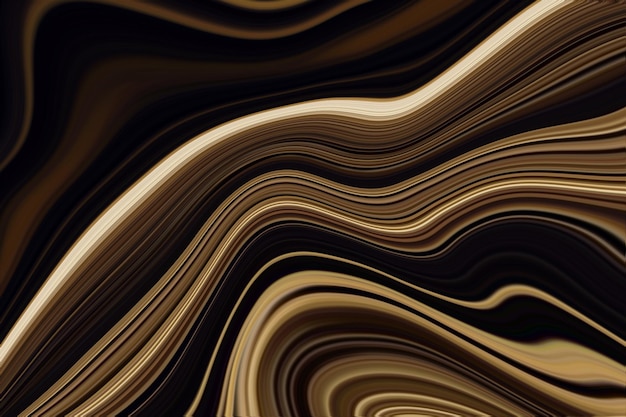 黒と茶色の背景に波状のパターンがあり、中央に「ロック」という文字が表示されます。