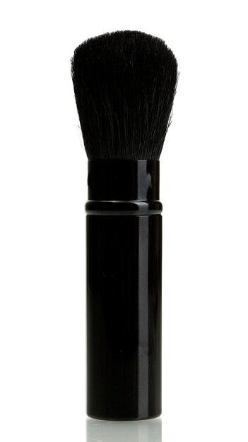 Black brush for makeup isolated on white