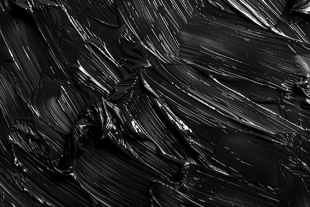 Black brush strokes design