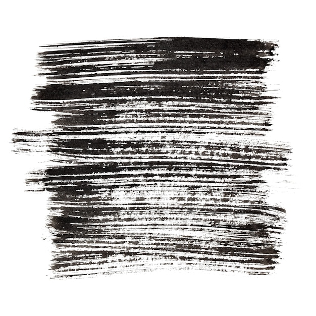 Черные мазки - абстрактный гранж-фон