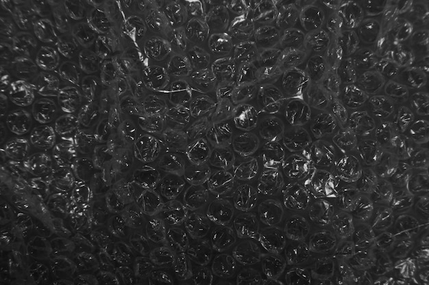 black bubble plastic texture background