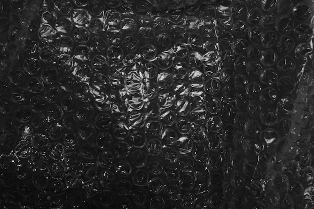 black bubble plastic texture background