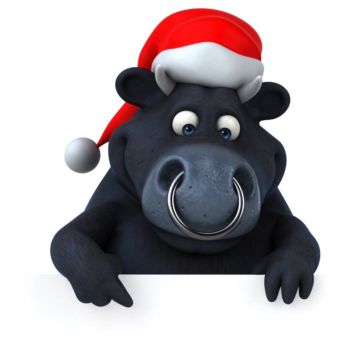 Photo black bull - 3d illustration