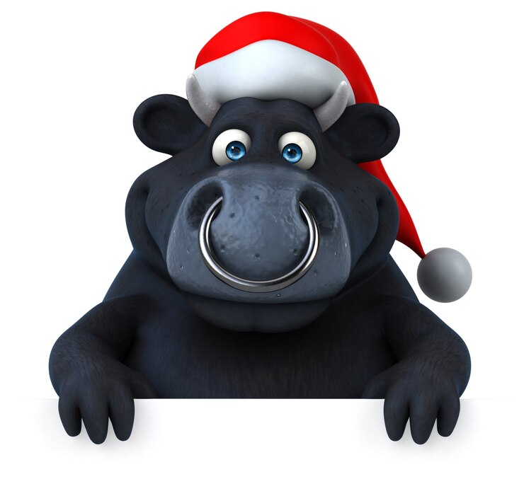 Photo black bull illustration