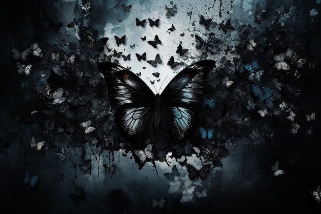 Black butterfly 4k hd phone wallpaper