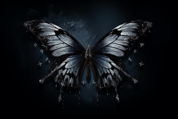 Black butterfly 4k hd phone wallpaper