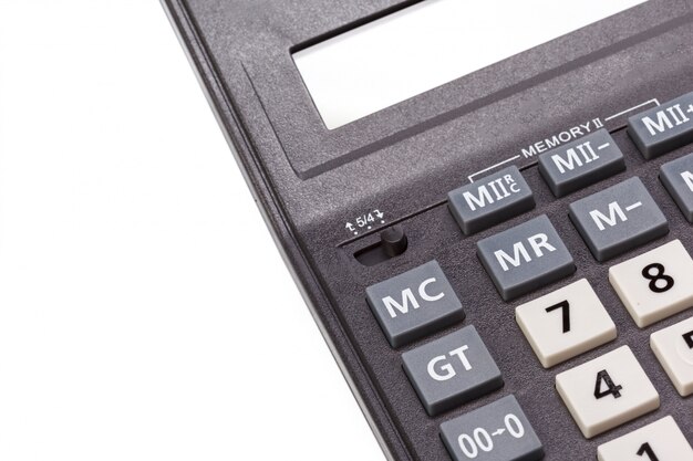 Photo black calculator isolated