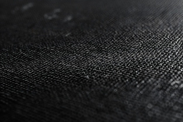 black canvas fabric background closeup