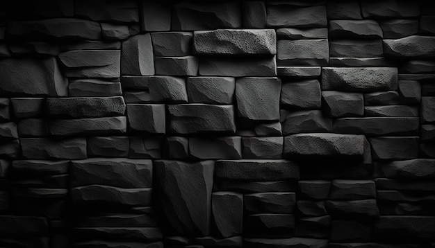 Black Canvas Texture Background for Minimalist Artworks ai generated