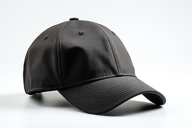 A black cap mockup on white background