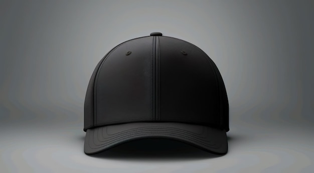 A black of cap with grey background