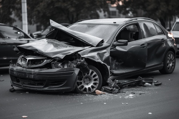 Photo a black car with the word ford on the front