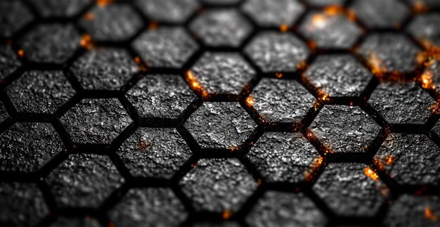 Black carbon texture panoramic background AI generated image