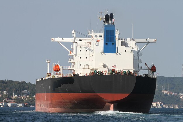 Black Cargo Ship