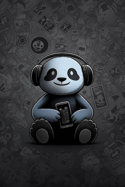 Black cartooned wallpapers for gamers