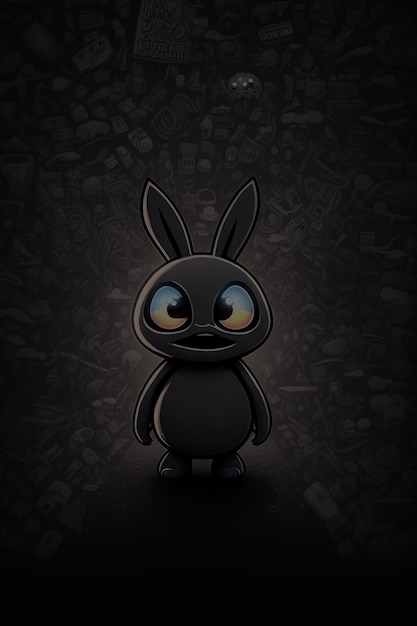 Black cartooned wallpapers for gamers