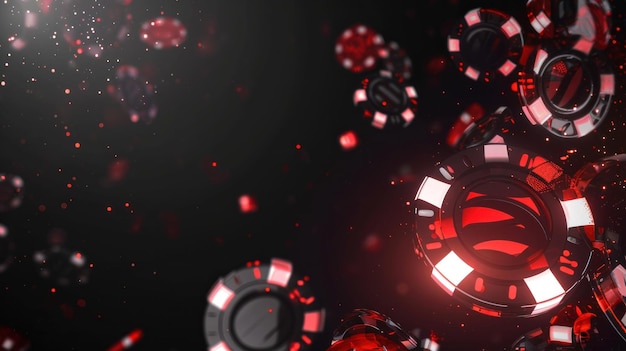 black casino background with copy space