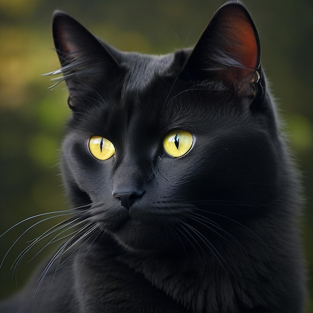 Black cat Generative AI