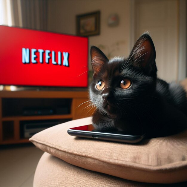 Black cats reactions to popular shows redefine bingewatching entertainment