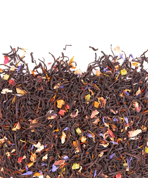 Tè nero di ceylon con frutta candita