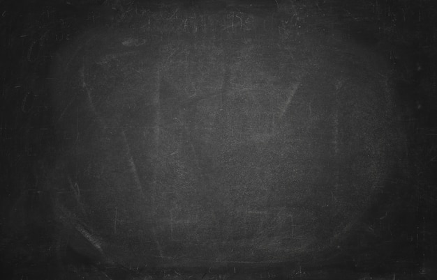 Black chalkboard wall of class room