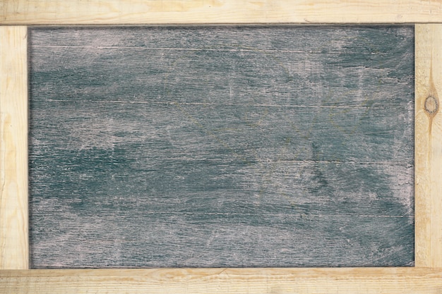 Photo black chalkboard with frame wood.