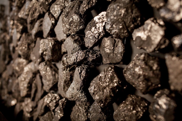 black charcoal background closeup Black charcoal background Coal texture view from above