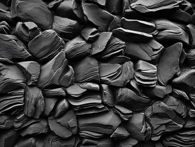 Black Charcoal stones texture