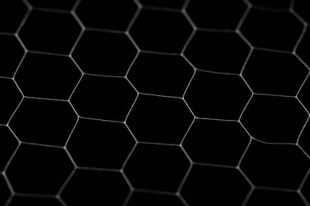 Black circle background. Steel grating, texture black grid.