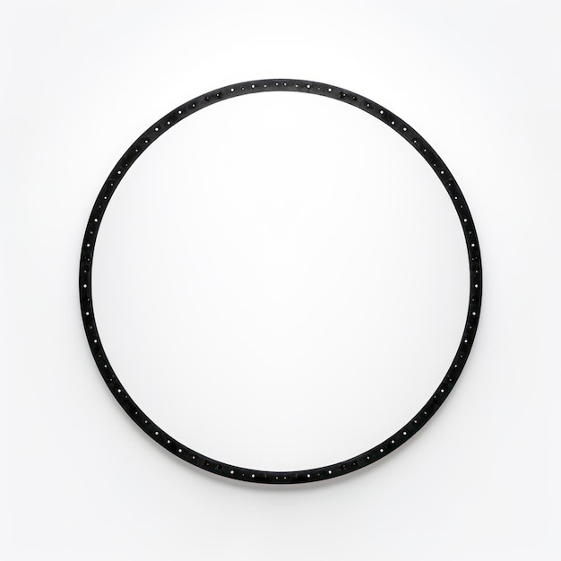 Photo black circle with white background