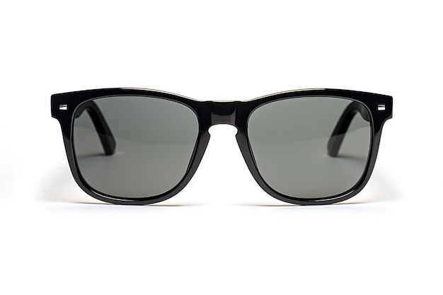 Black classic sunglasses isolated on white with clipping path