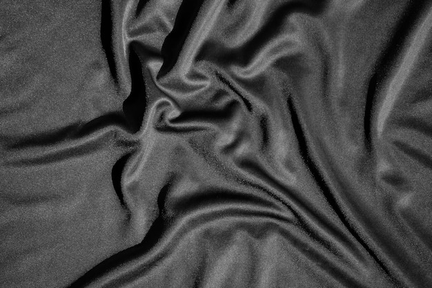 Black cloth texture can be use as background