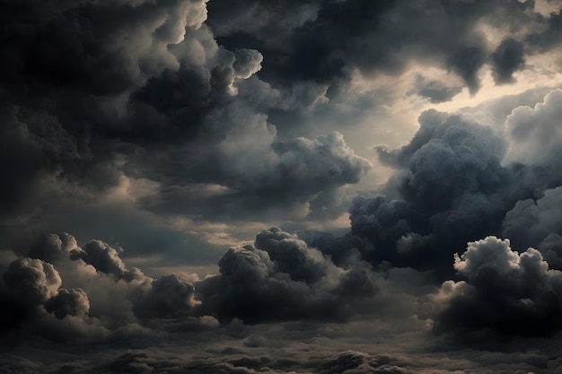 Black Clouds Background Clouds Background ai generated