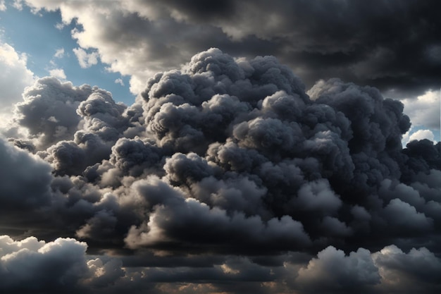 Foto sfondo di nuvole nere sfondo di nuvole scure sfondo di nuvole sfondo di cielo nuvole texture ai generativo