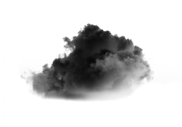 Black clouds isolated