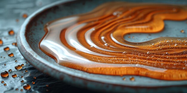 Black coffee in glass spilled and splash on a table