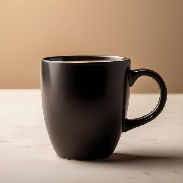 black coffee mug