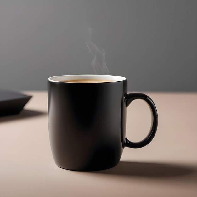 black coffee mug