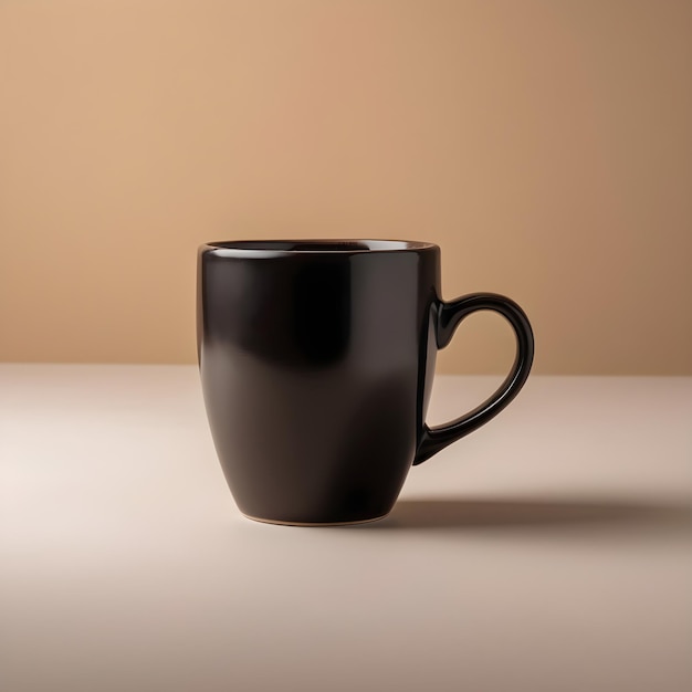 black coffee mug