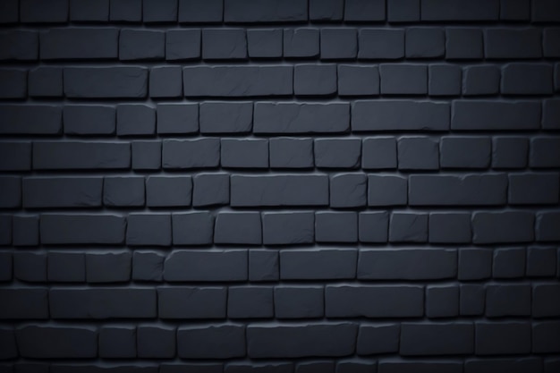 Black Color Brick Texture Wall