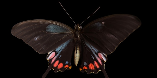 Бабочка черного цвета