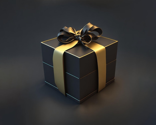 black color gift box