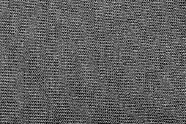 black color jeans texture factory fabric on white background close up