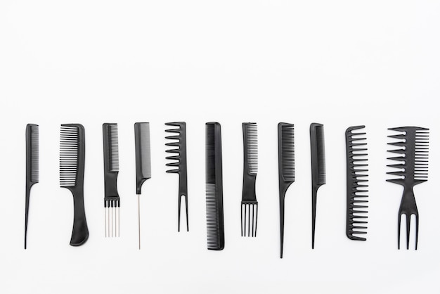 black comb kit on a white background