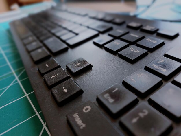 Black computer keyboard