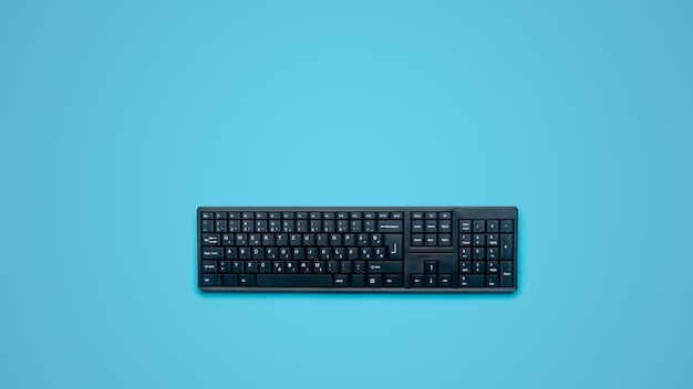 Black computer keyboard