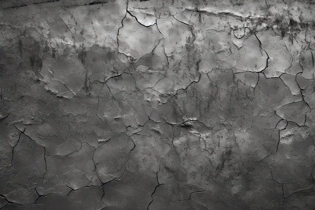 A black concrete wall with texturing finely textured cement plaster surface with minute fractures a .