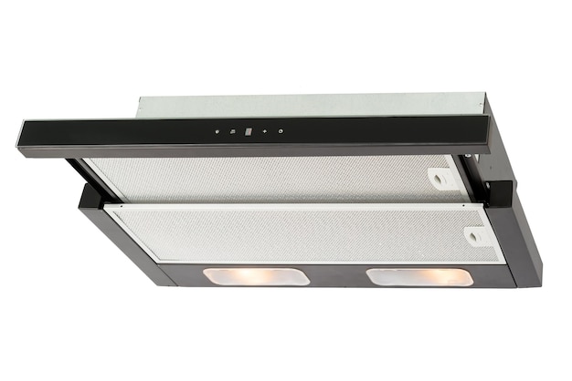 Black cooker hood