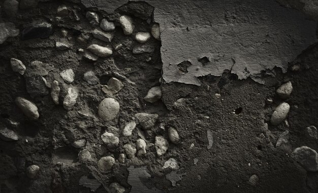 Black Cracked concrete texture closeup background