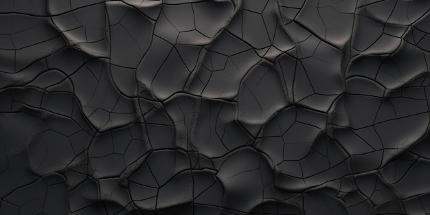 a black cracked surface with cracks